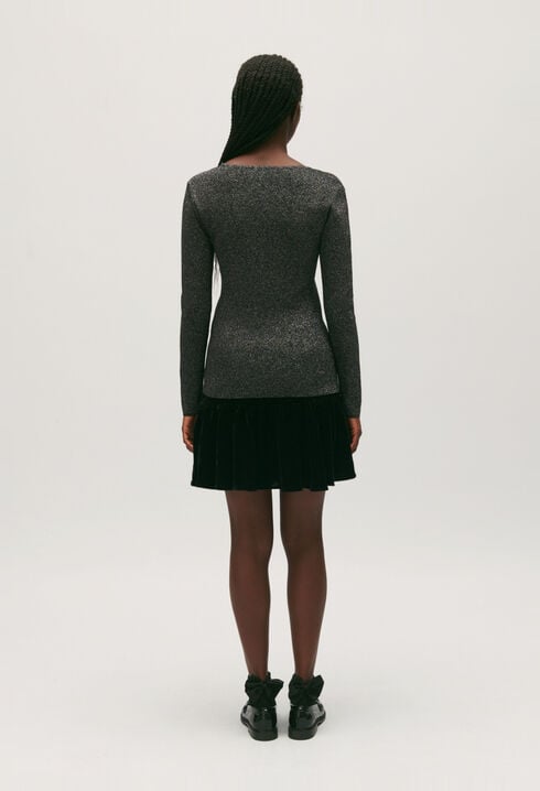 Silver sparkling jumper