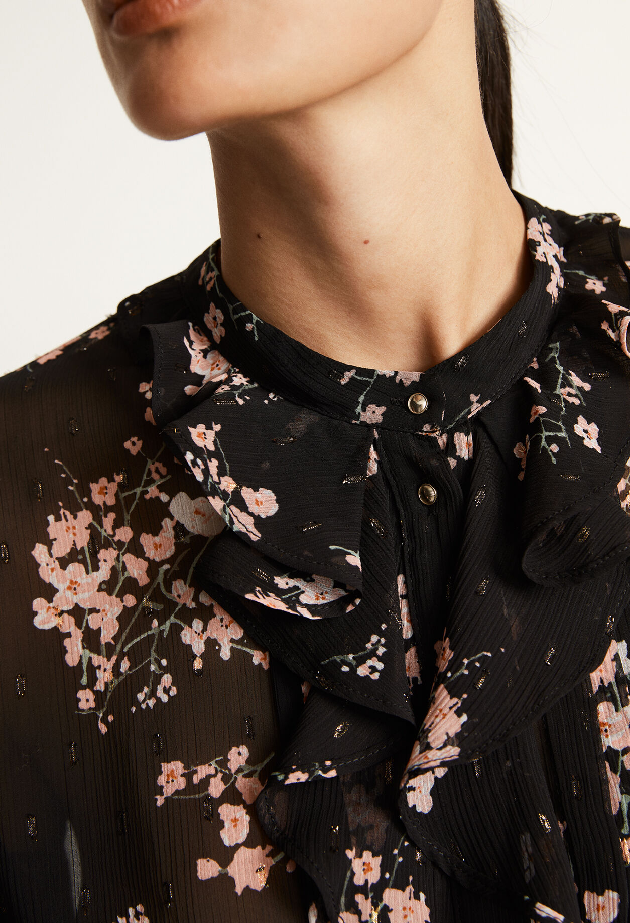 Bluse mit Blumen