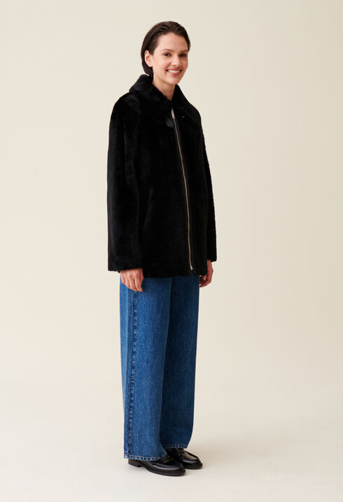 Manteau zippé réversible