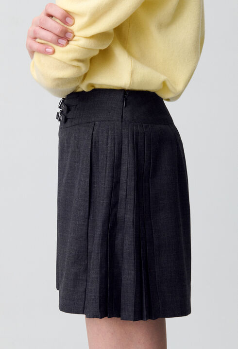 Short large à plis