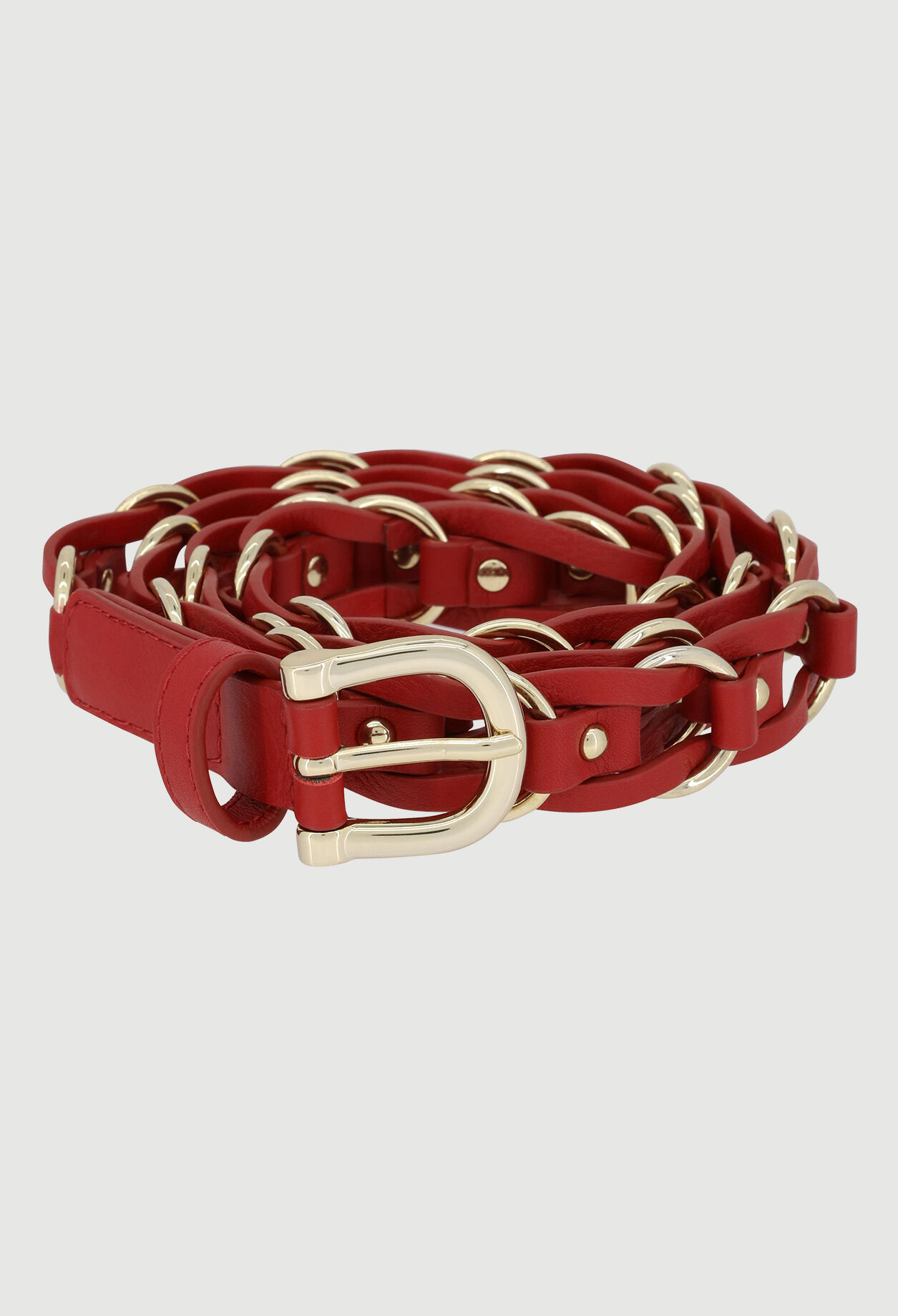 Ceinture à chaînon de cuir