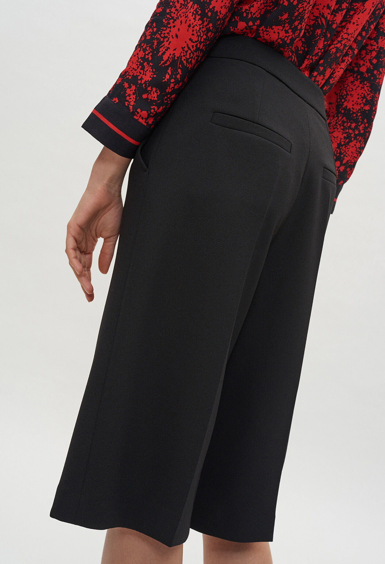 Black divided skirt