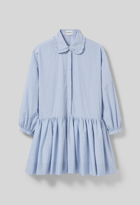 Checked babydoll dress