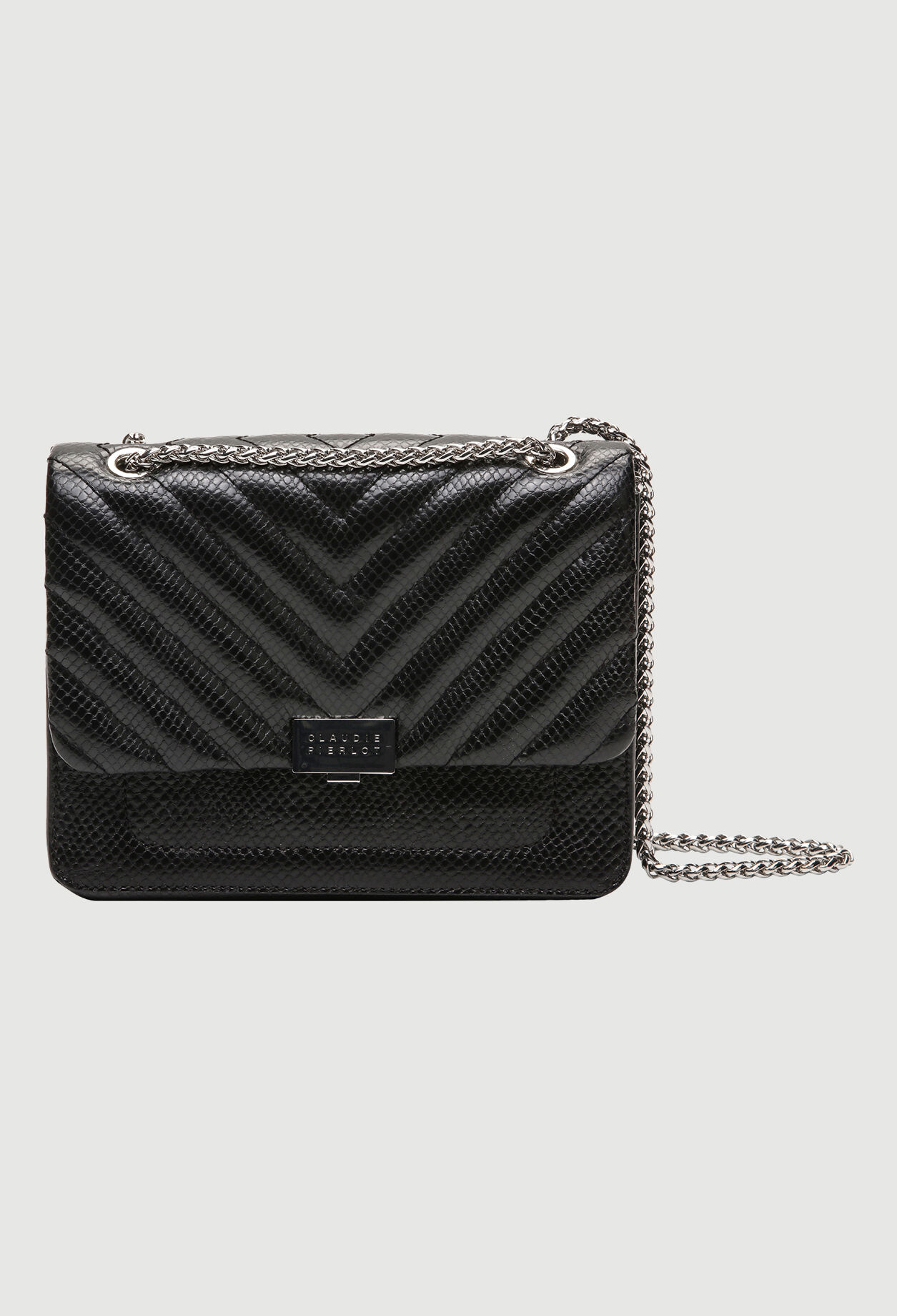 Tasche aus Leder in Pythonoptik
