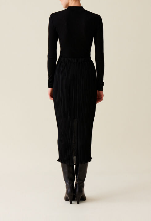 Pleated 7/8 skirt, lined