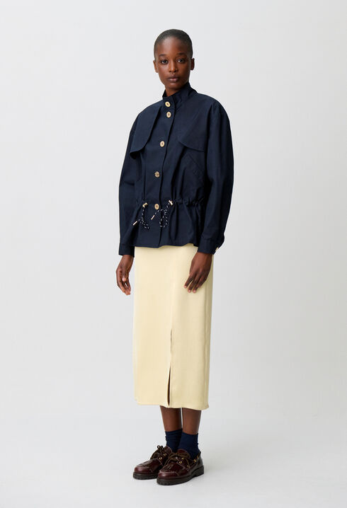 Waxed gabardine jacket