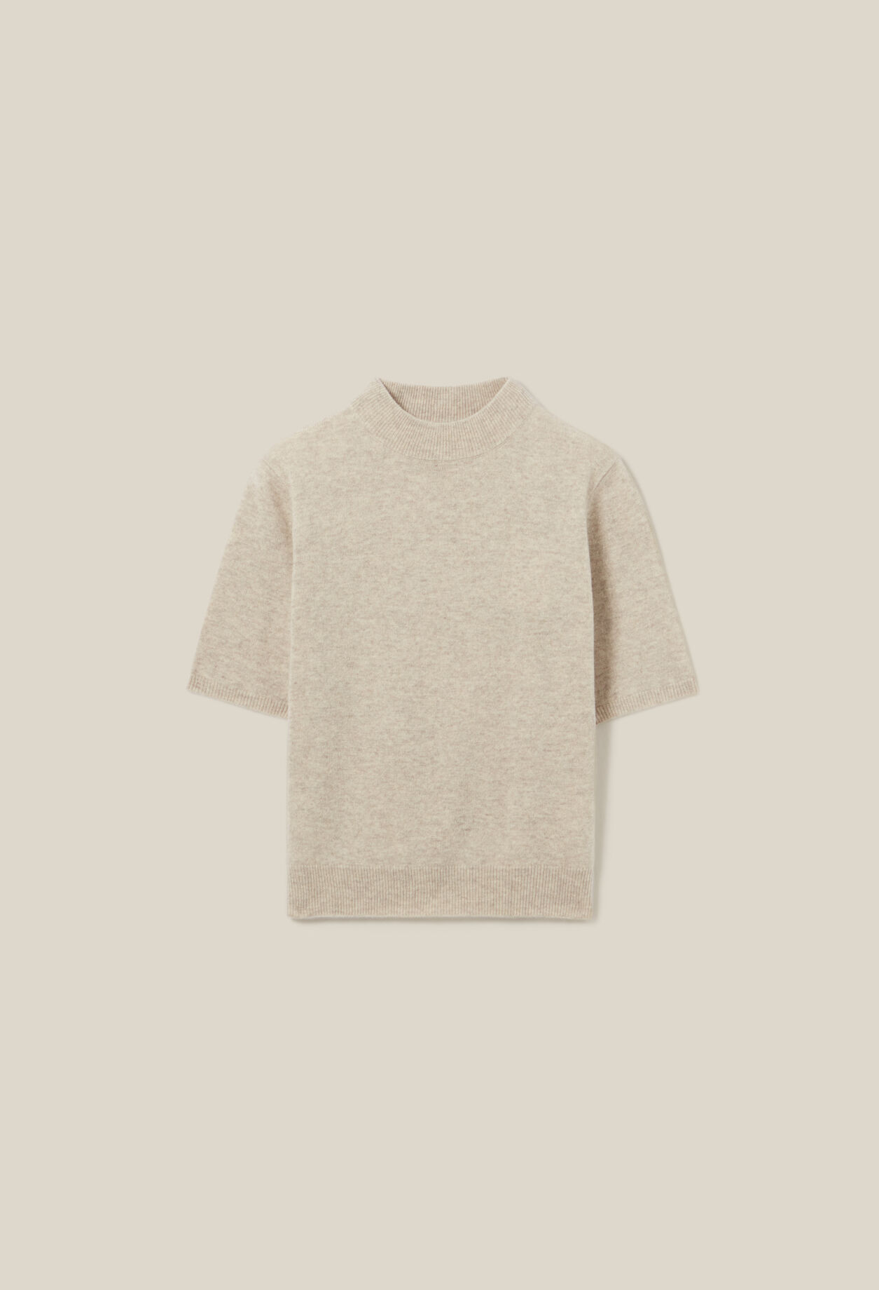 Wollpullover mit Stehkragen