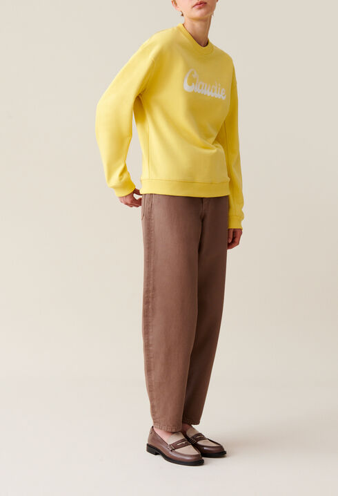 Oversized Claudie Print Sweatshirt