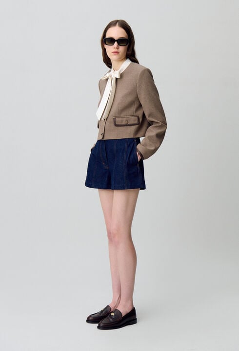 Cropped Boxy Jacket