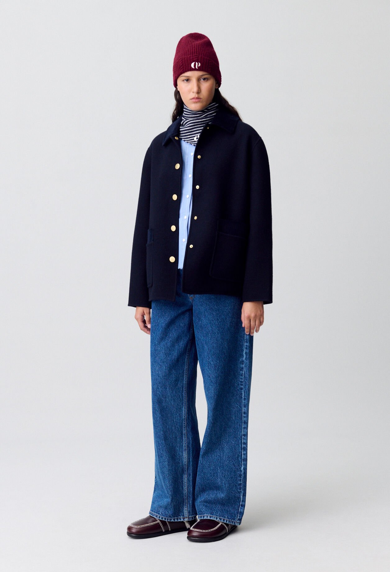 Short Wool Tailored Coat