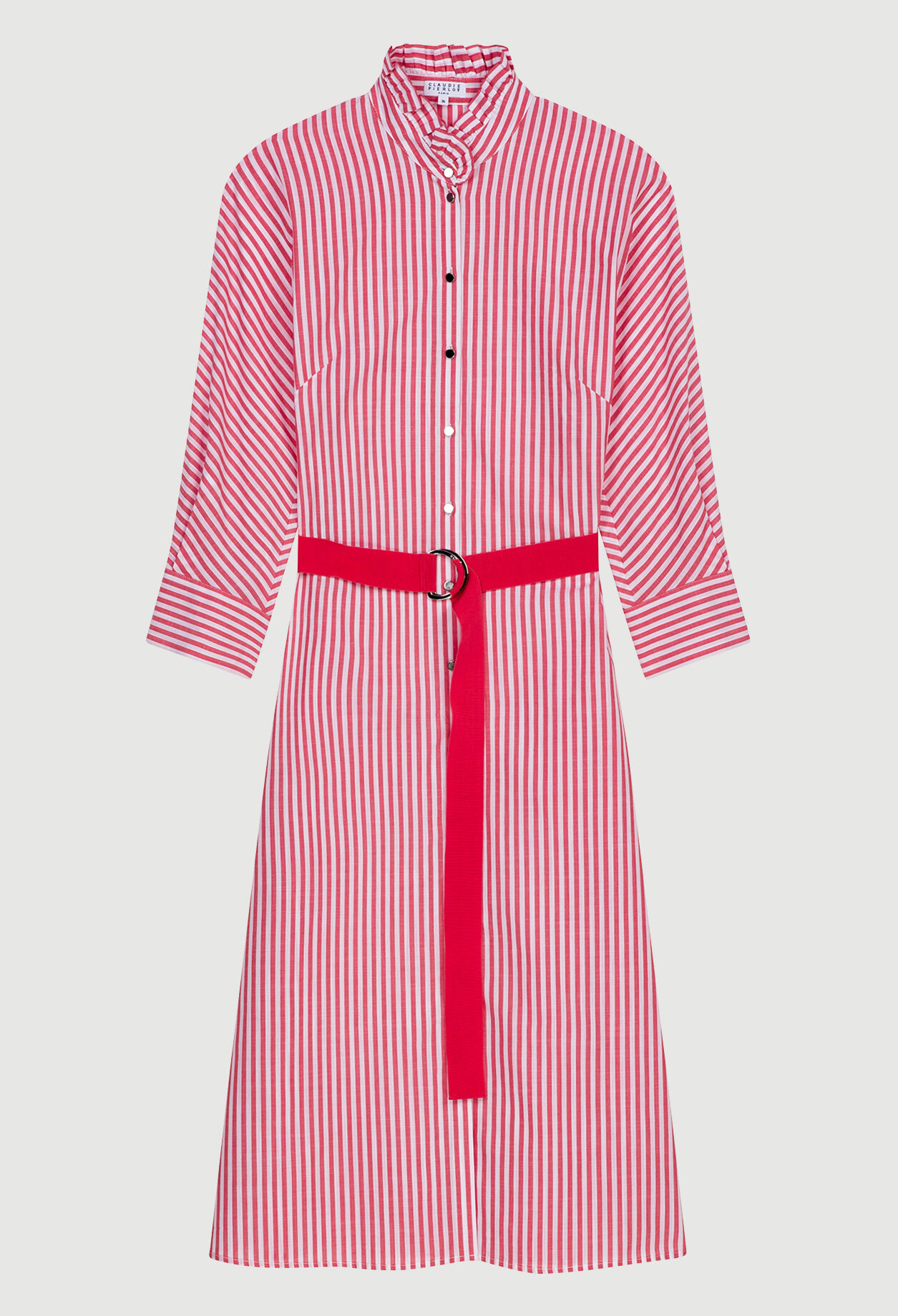 Robe chemise ceinturée