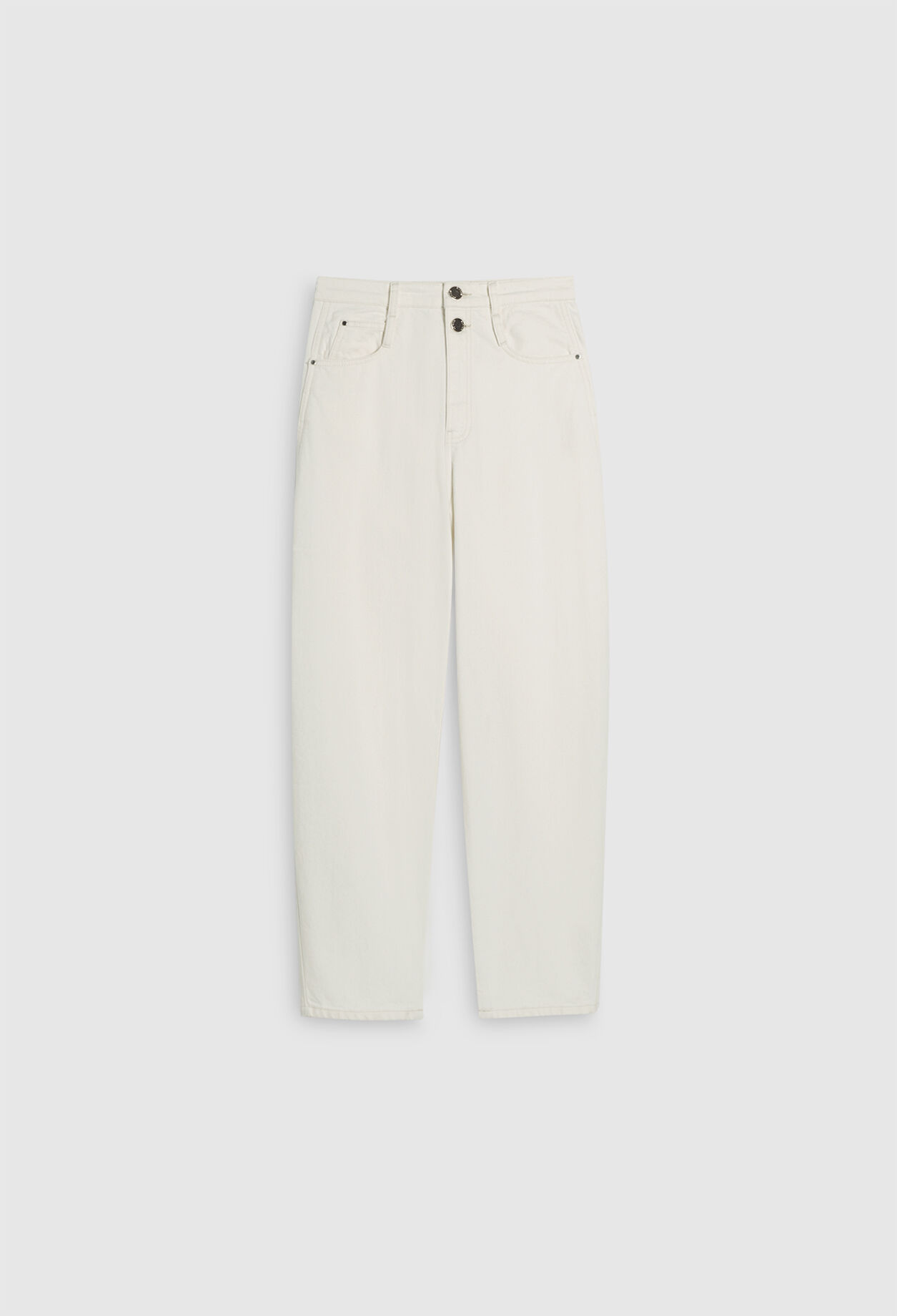 Jeans aus weißer Baumwolle