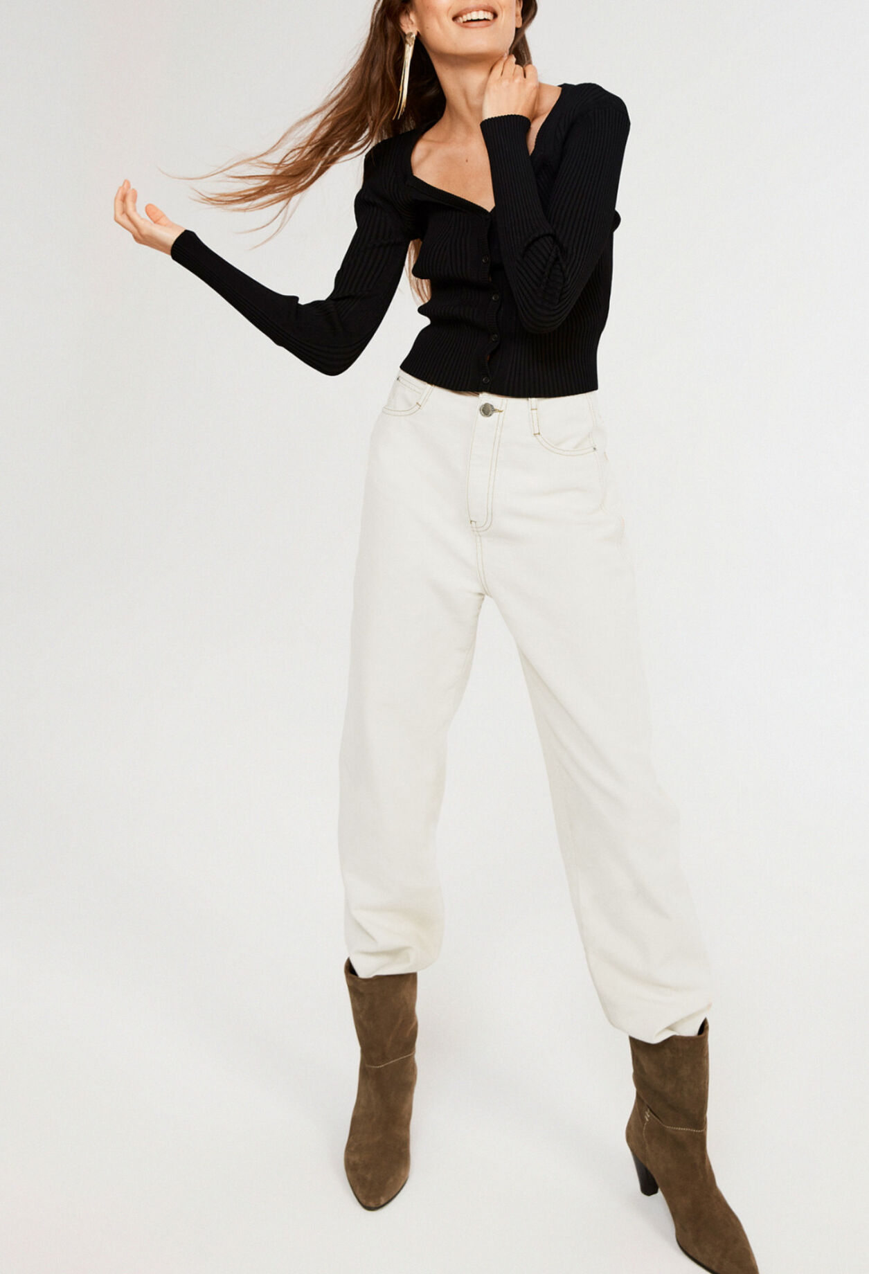 Dual-tone cardigan