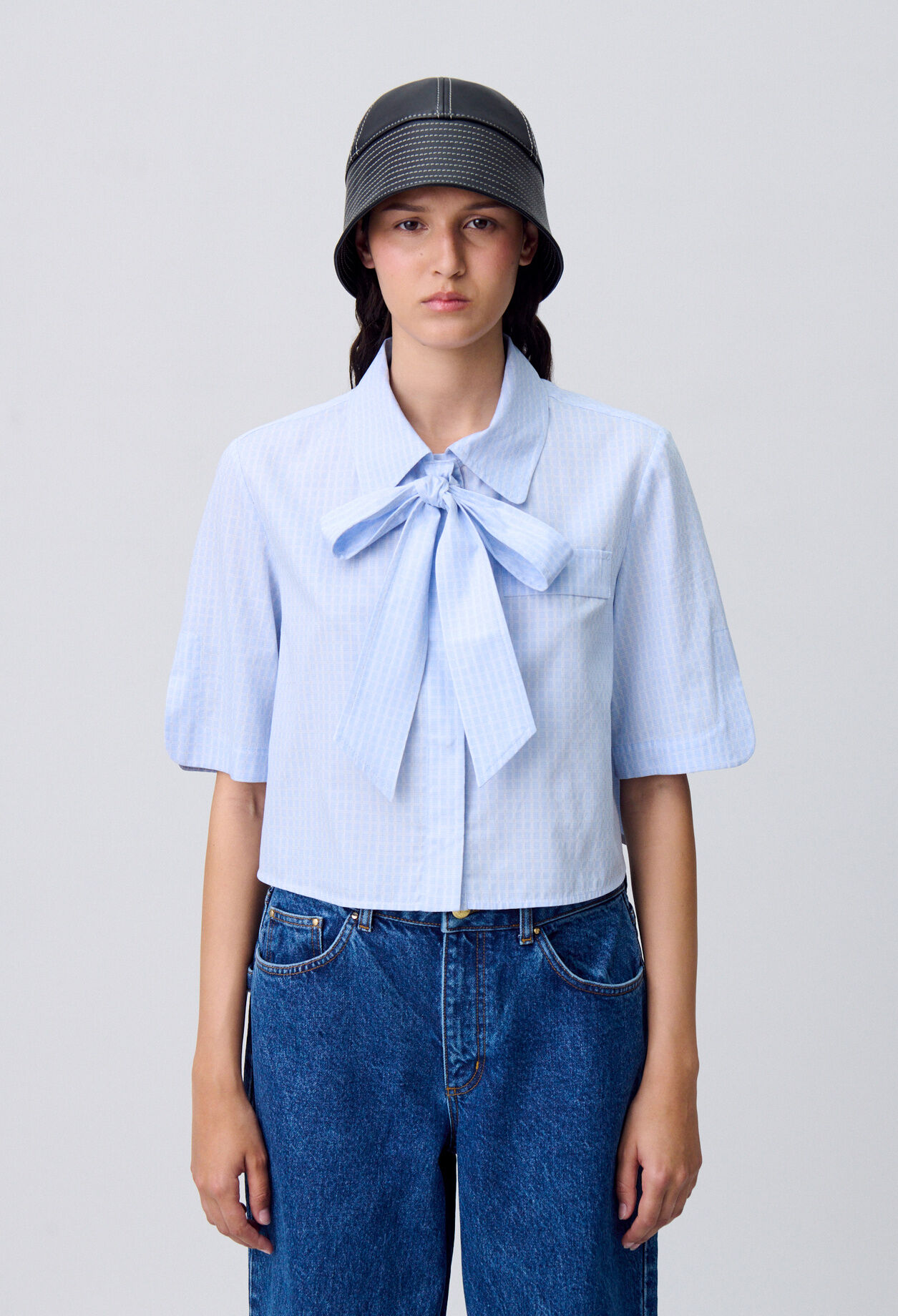 Chemise courte carreaux