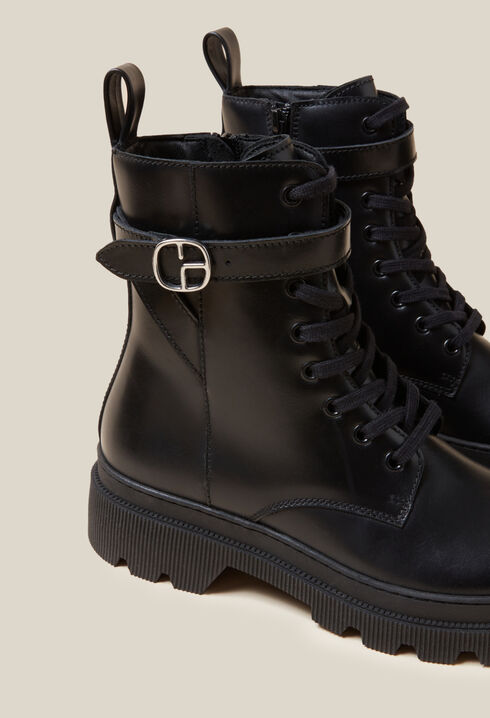 Leder Ranger Stiefel