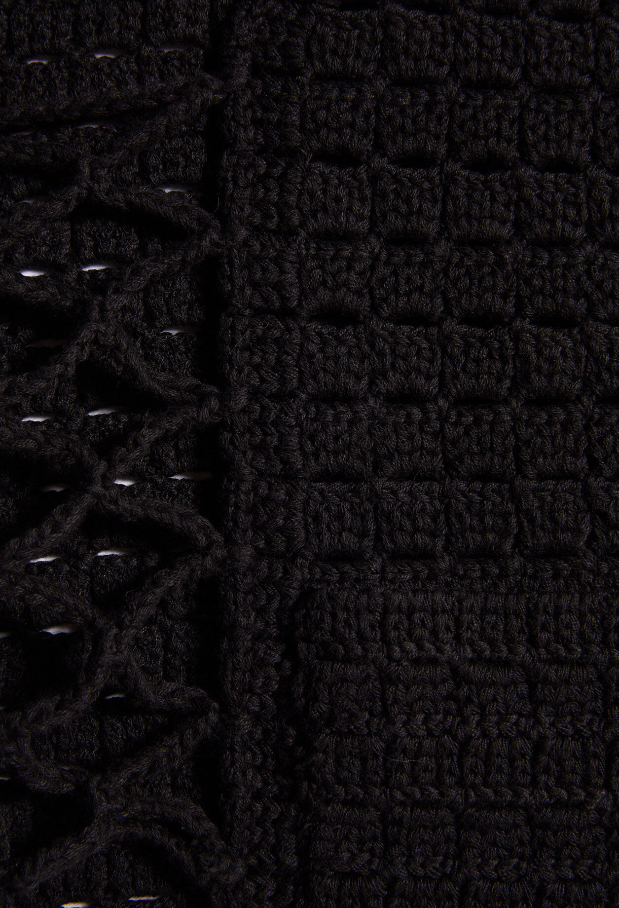 Organic cotton knit cardigan