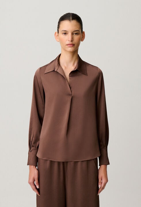 Blouse fluide col