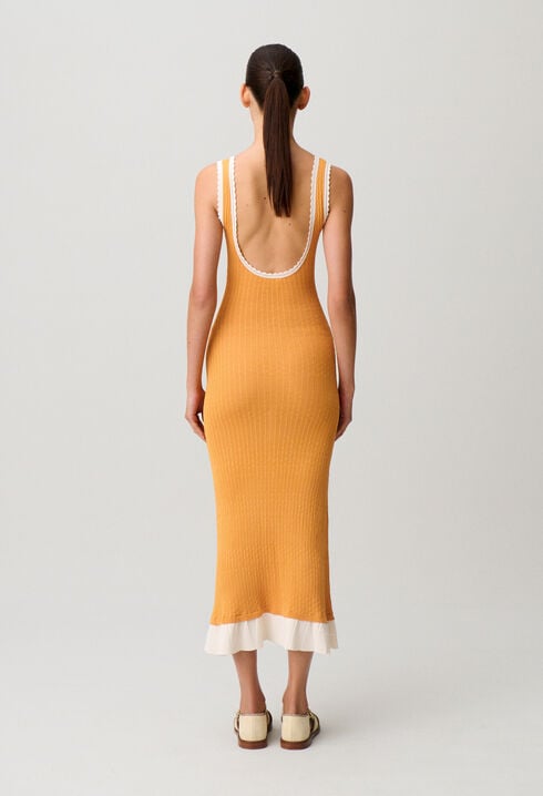 Langes Strickkleid