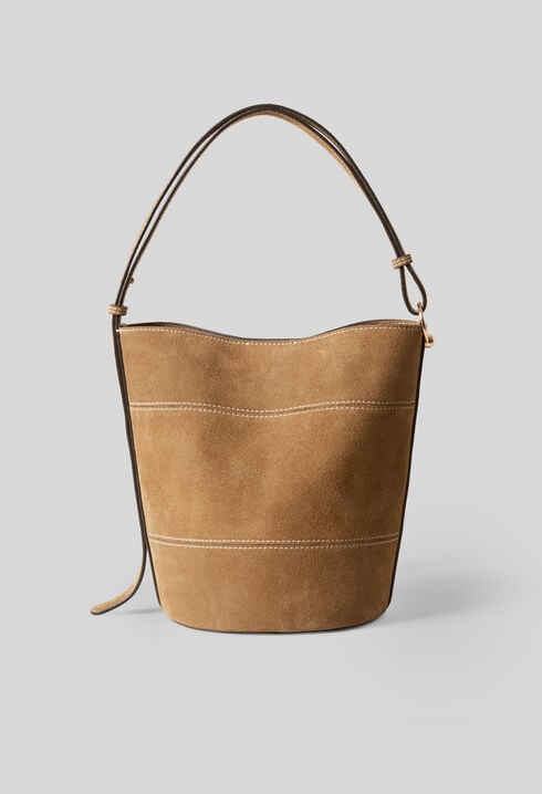 Solveig Suede Bucket Bag