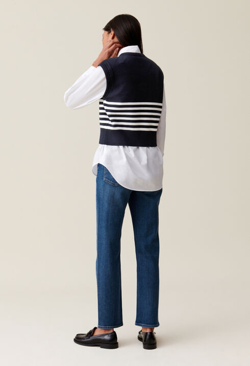 Gestreifter Jean Toto Pulli
