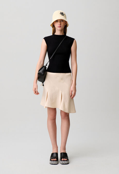 Top maille sans manches
