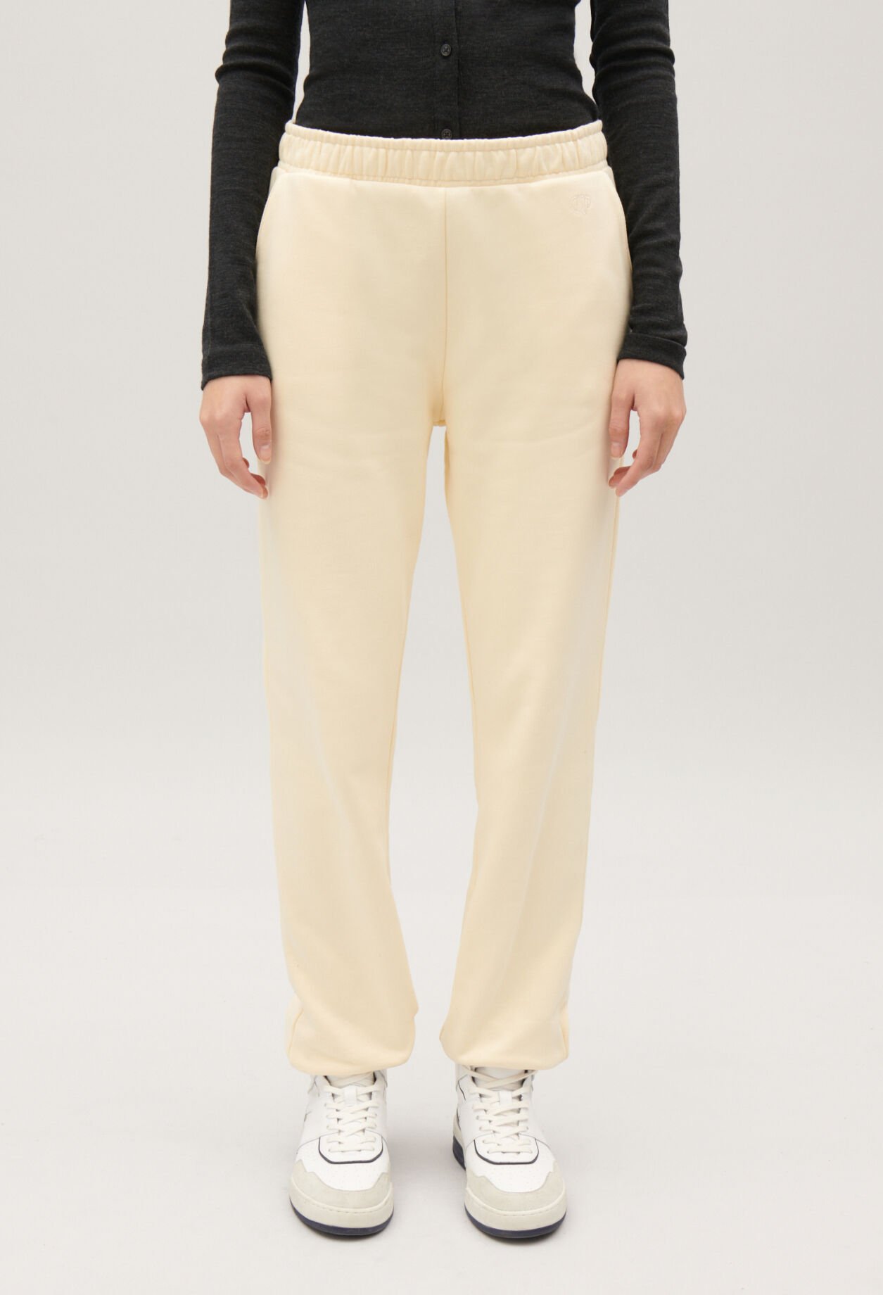Pantalon jogging vanille