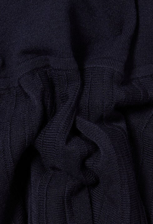 Long collared knit dress