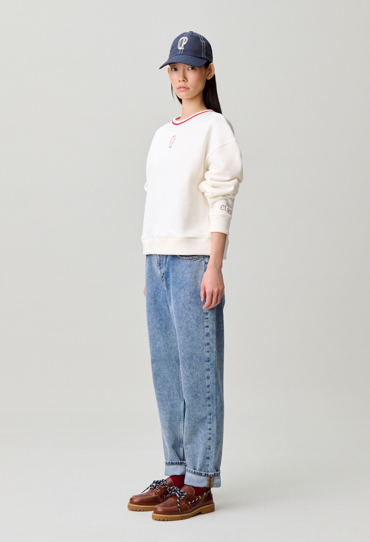 Verwaschene Denim-Jeans