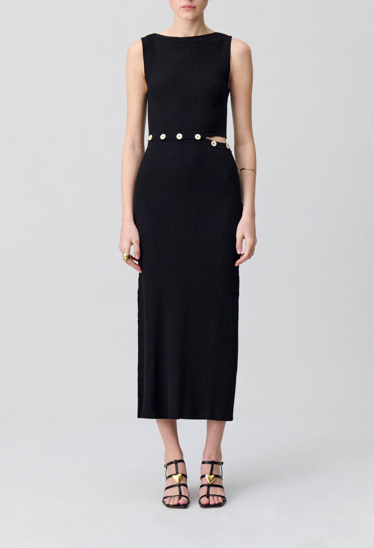 Mid-length knitted dress