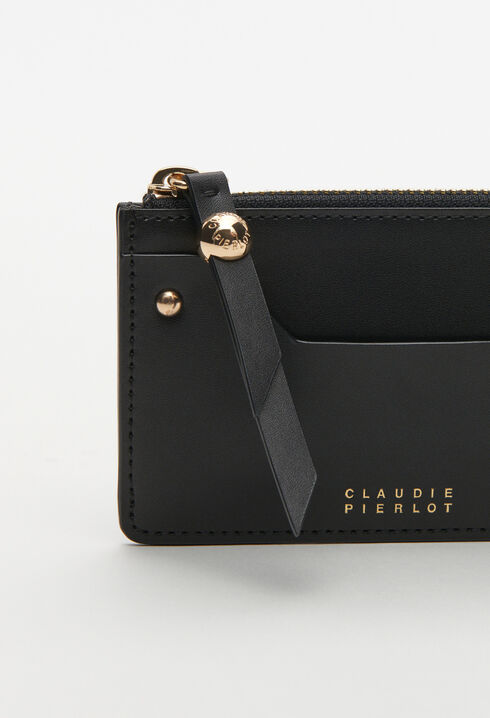 Eco-friendly leather zipped card holder