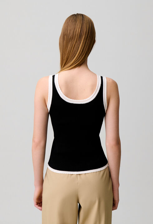 Top maille col rond