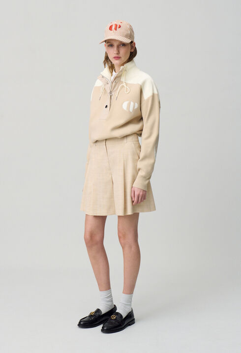 Grober Strick-Pullover