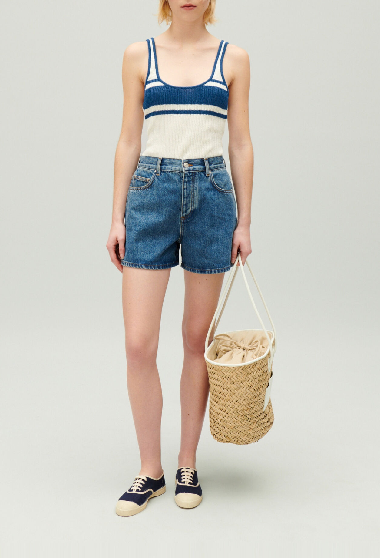 Tanktop aus Strick Ecru