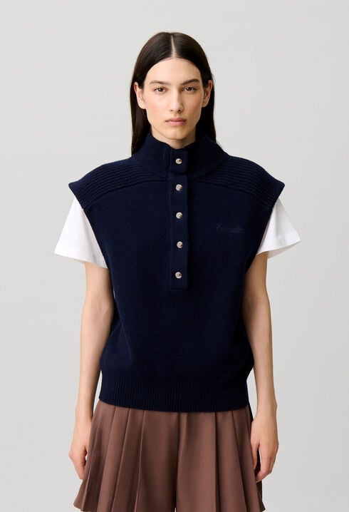 Pull en laine sans manches