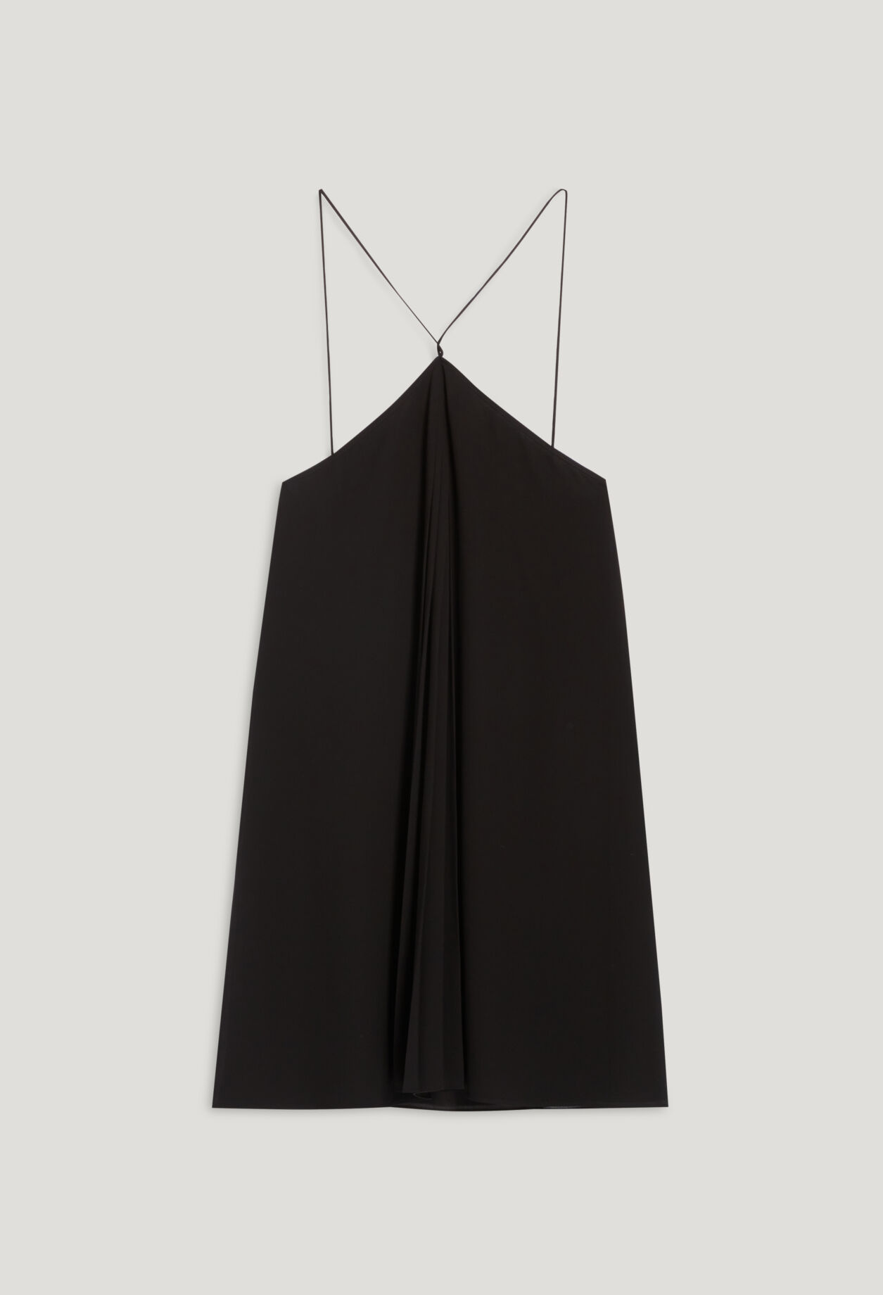 Robe courte plissée noire