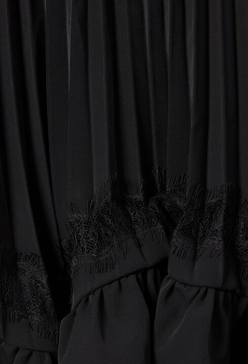 Asymmetric lace skirt