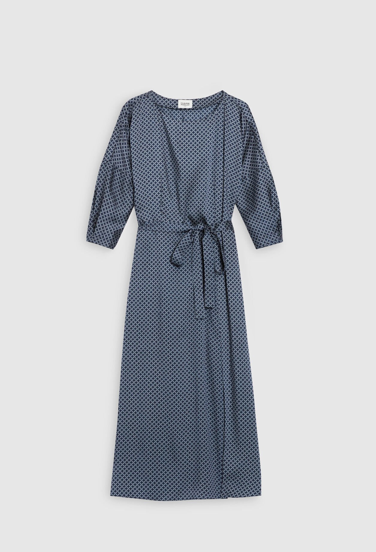 Robe longue à motifs géométrique