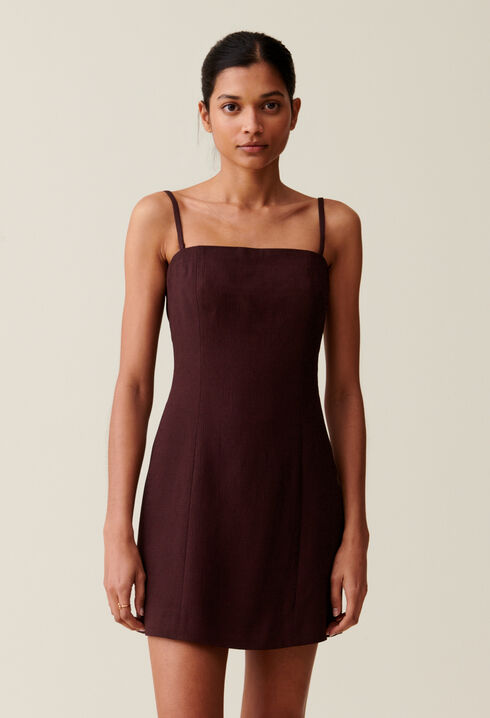 Robe courte bustier cappucino