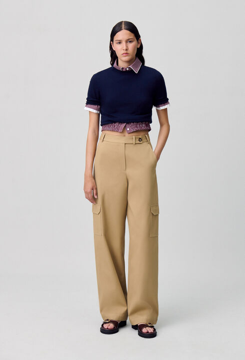Pantalon cargo droit large