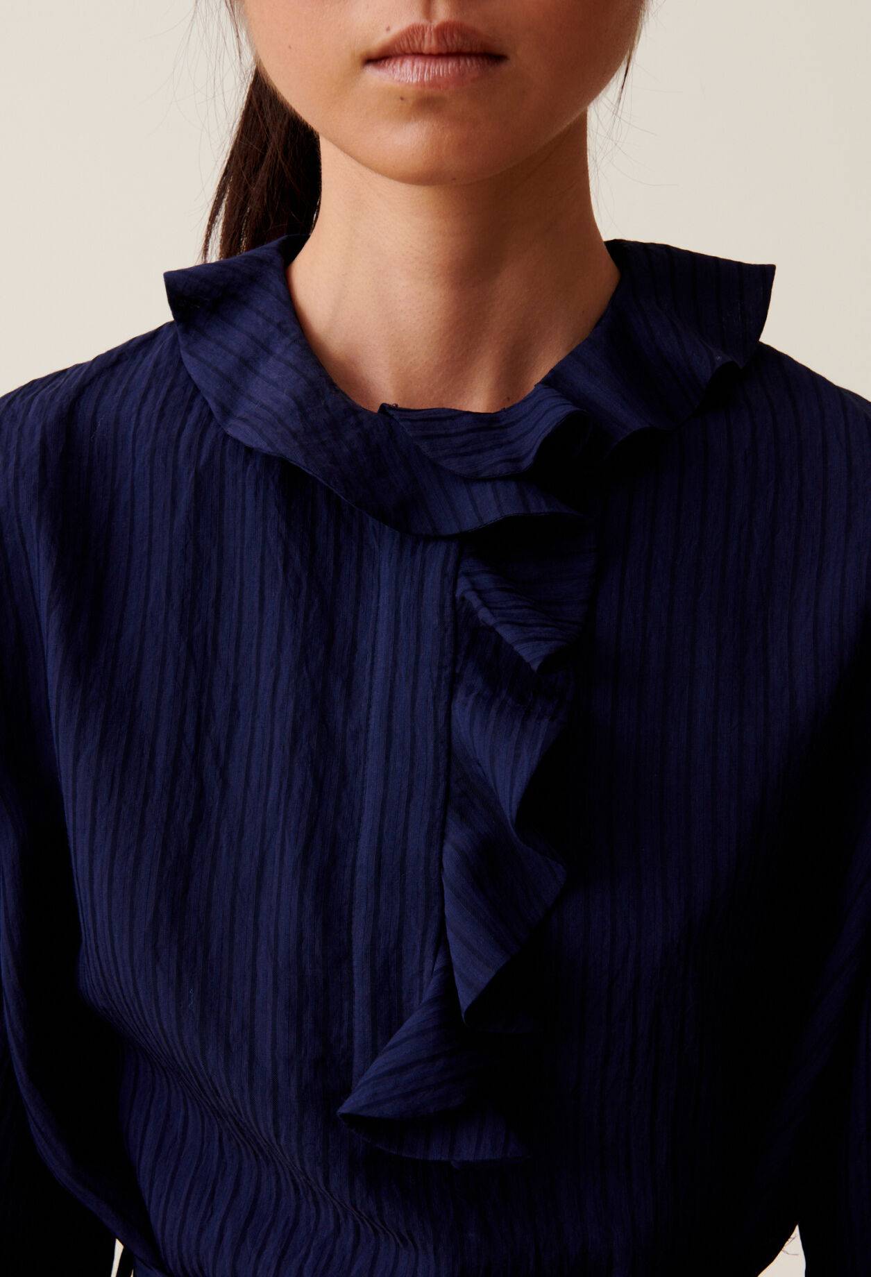 Robe rayures volants marine