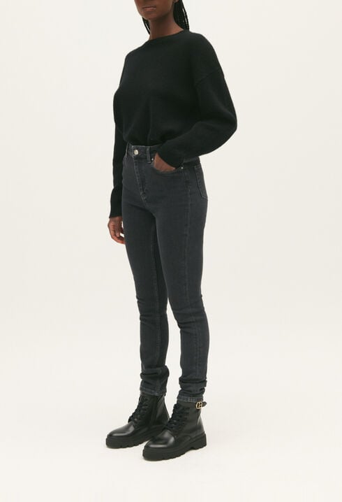 Charcoal grey skinny jeans
