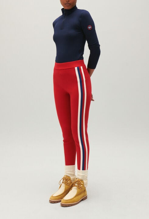 Woven leggings