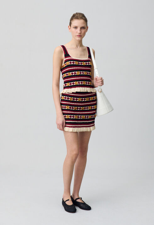 Jupe courte crochet
