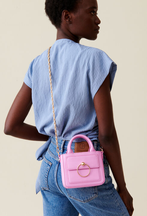 Mini-Tasche Anouck Glattleder Kette