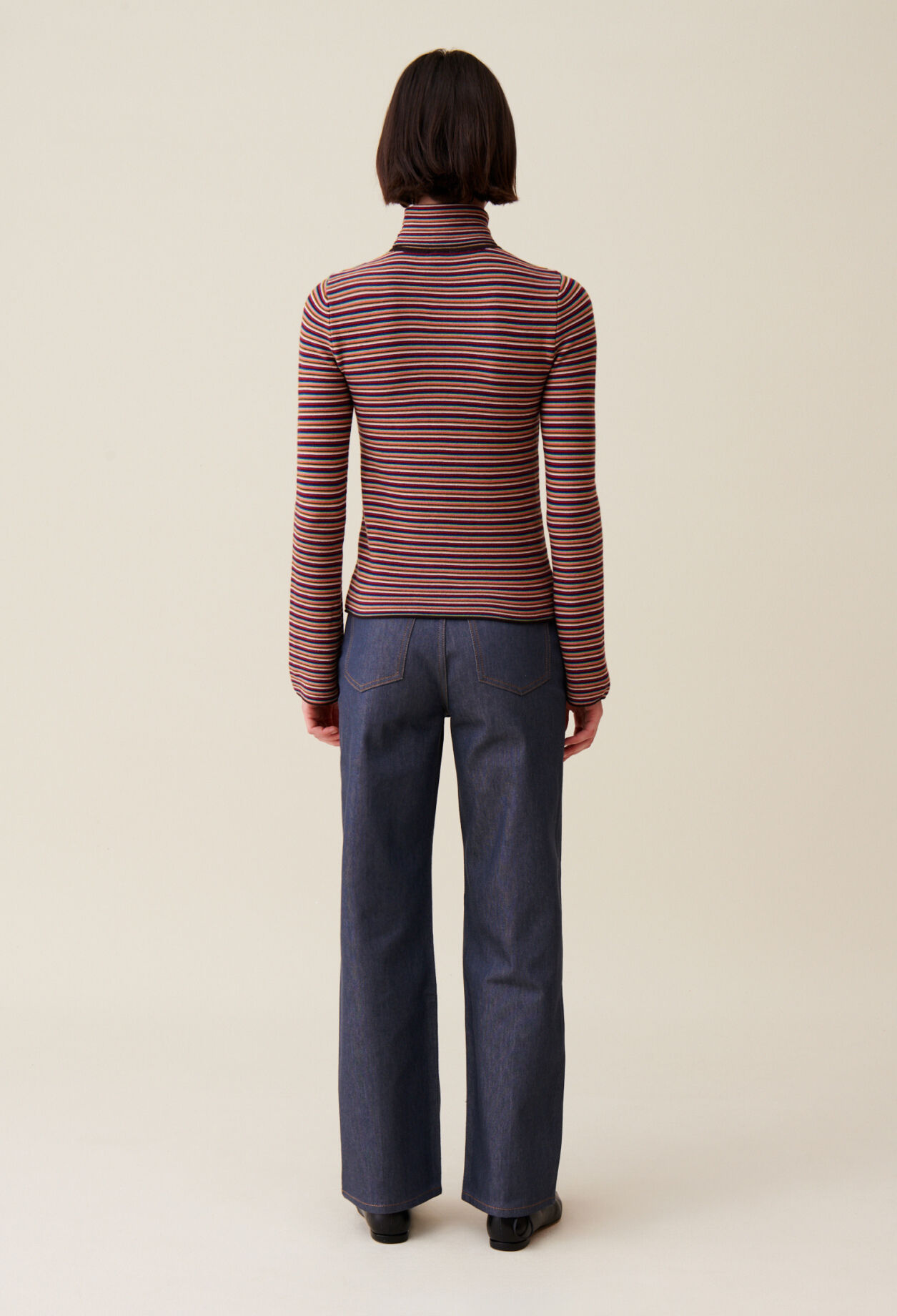 Strickpullover mit Rollkragen 