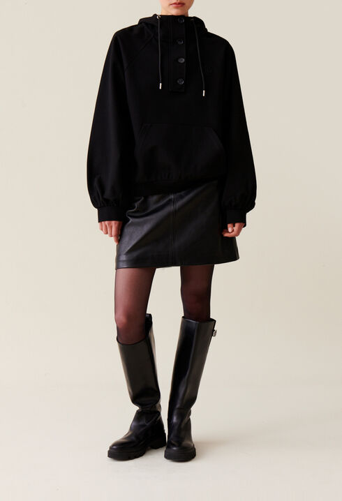 Black oversized hoodie