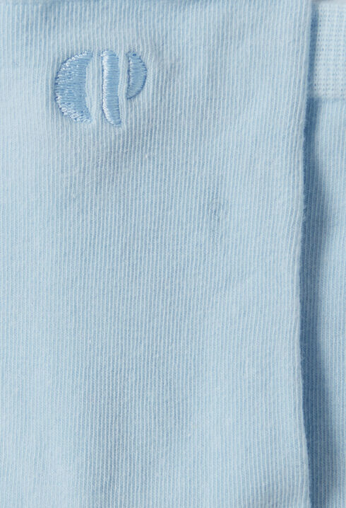 Sock with CP monogram embroidery