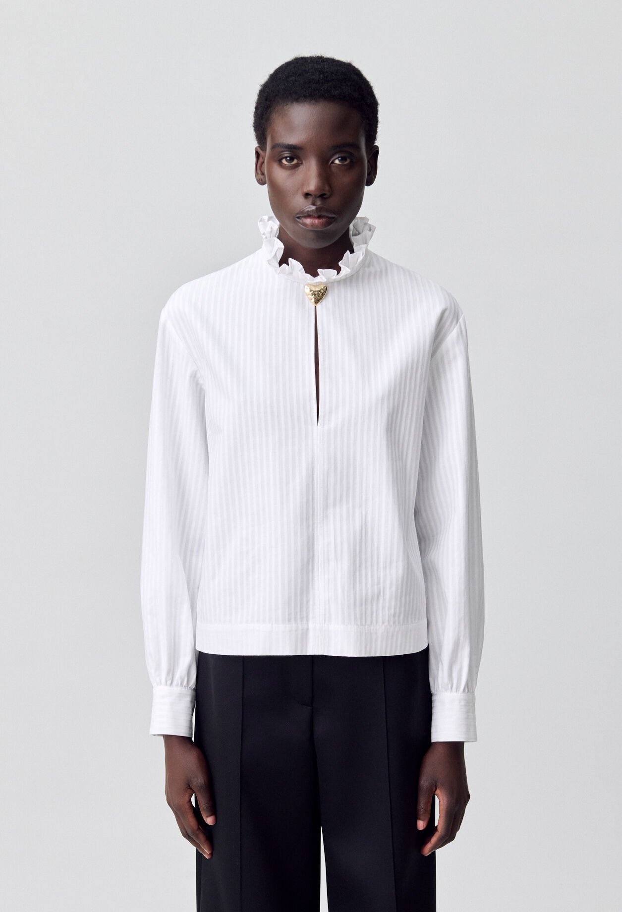 Striped Fluid Blouse