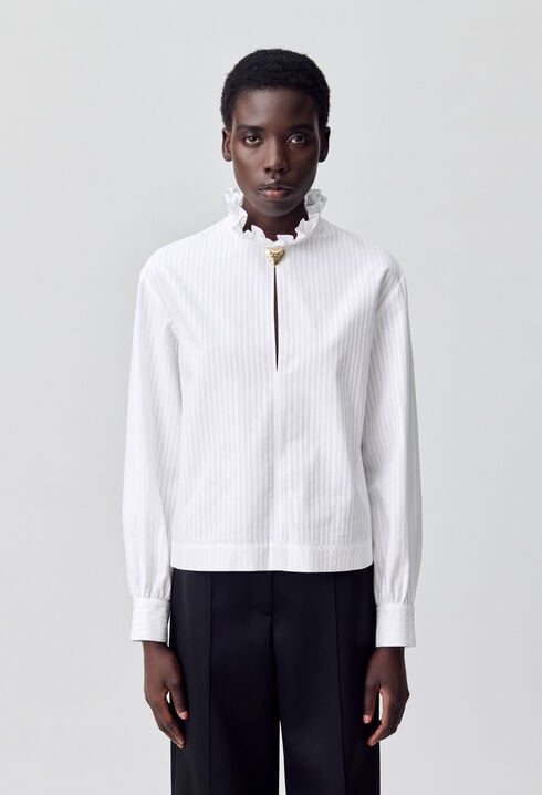 Striped Fluid Blouse
