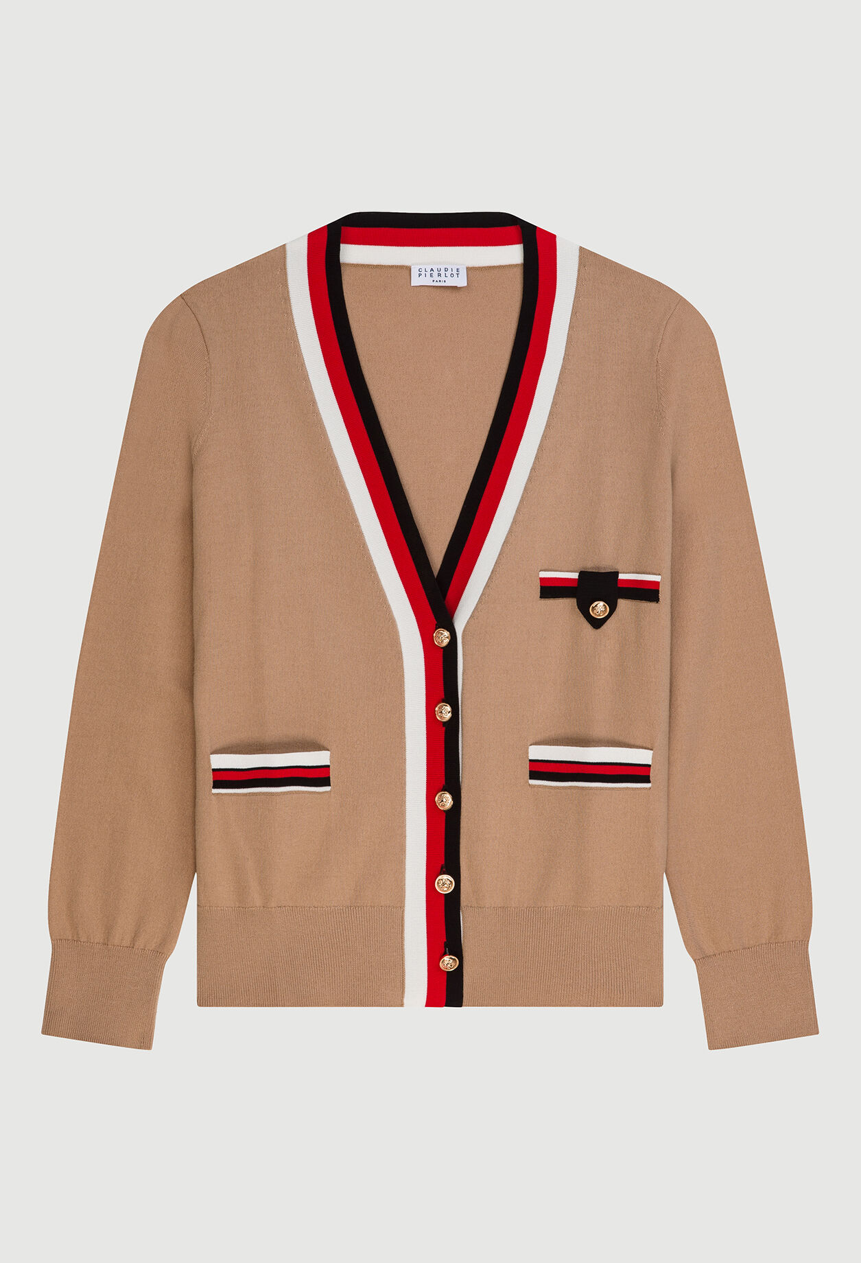 Sport stripe cardigan